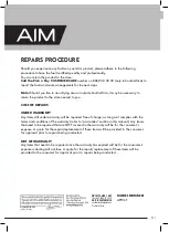 Preview for 9 page of Aim APTC6T User Manual