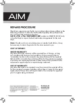 Preview for 10 page of Aim ASK2 User Manual