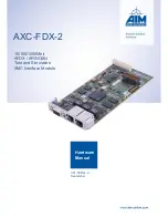 Aim AXC-FDX-2 Hardware Manual предпросмотр