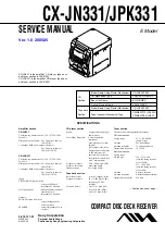 Предварительный просмотр 1 страницы Aim CX-JN331 Service Manual