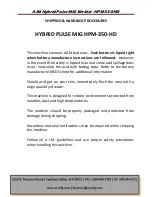 Preview for 23 page of Aim HPM 300 Owner'S Manual & Warranty Information