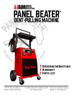 Предварительный просмотр 1 страницы Aim PANEL BEATER PB-1000 Product Manual