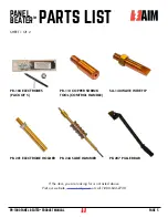 Preview for 5 page of Aim PANEL BEATER PB-1000 Product Manual