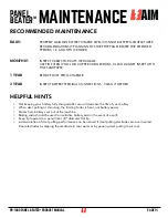 Preview for 14 page of Aim PANEL BEATER PB-1000 Product Manual