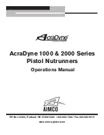 Aimco AcraDyne 1000 Series Operation Manual preview