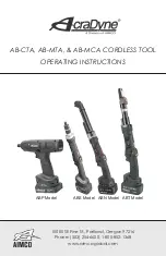 Aimco AcraDyne AB-CTA Operating Instructions Manual preview