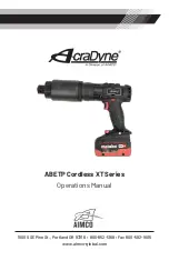 Aimco AcraDyne ABETP Cordless XT Series Operation Manual preview