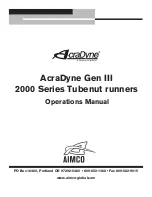 Preview for 1 page of Aimco AcraDyne Gen III 2000 Series Operation Manual