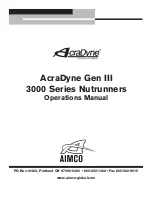 Preview for 1 page of Aimco AcraDyne Gen III 3000 Series Operation Manual