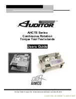 Preview for 1 page of Aimco Auditor AHCTS Series User Manual