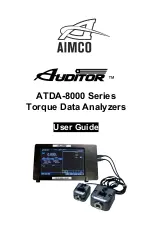 Preview for 1 page of Aimco AUDITOR ATDA-8000 Series User Manual