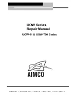 Preview for 1 page of Aimco UOW Series Repair Manual