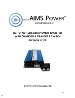 Preview for 1 page of AIMS Power PIC100012120S Instruction Manual