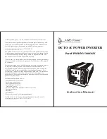 AIMS PWRINV500036W Instruction Manual preview