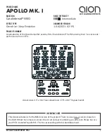 Preview for 1 page of aion Apollo Mk I Manual