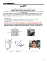 Aiphone AI-SSV Instructions предпросмотр