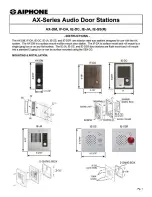 Предварительный просмотр 1 страницы Aiphone AX-DM Instructions