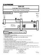 Aiphone DAK-2S Quick Manual предпросмотр