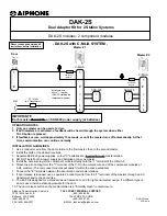 Предварительный просмотр 2 страницы Aiphone DAK-2S Quick Manual