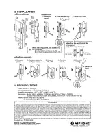 Предварительный просмотр 2 страницы Aiphone EL-12S Installation Manual