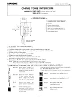 Предварительный просмотр 1 страницы Aiphone IBG-2AD Instructions