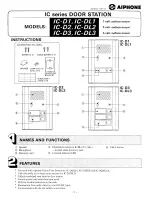 Aiphone IC-D1 Instructions предпросмотр