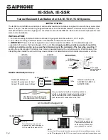 Предварительный просмотр 1 страницы Aiphone IE-SS/A Instructions