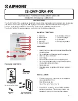 Aiphone IS-DVF-2RA-FR Quick Start Manual предпросмотр