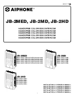 Предварительный просмотр 1 страницы Aiphone JB-2HD Installation & Operation Manual