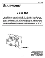 Aiphone JBW-BA Installation Manual preview