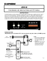 Aiphone JBW-M Instructions preview