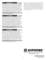 Предварительный просмотр 44 страницы Aiphone JF-2HD Installation & Operation Manual