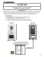 Preview for 1 page of Aiphone JF-DVF-HID Instructions