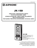 Aiphone JK-1SD Manual предпросмотр