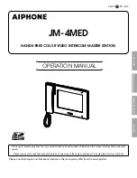 Aiphone JM-4MED Operation Manual preview