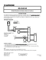 Aiphone KB-DAR-M Instructions предпросмотр