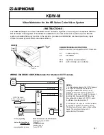 Preview for 1 page of Aiphone KBW-M Instructions