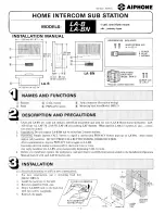 Aiphone LA-B Installation Manual предпросмотр