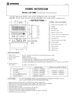 Aiphone LAF-10BS Instructions Manual preview