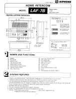 Aiphone LAF-7B Installation Manual предпросмотр