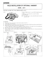 Preview for 1 page of Aiphone LAR-1 Field Installation Manual