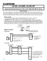 Предварительный просмотр 1 страницы Aiphone LE-SSR Instructions