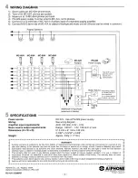 Предварительный просмотр 2 страницы Aiphone MC-A/A Installation & Operation Manual