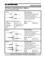 Предварительный просмотр 1 страницы Aiphone MK-DAC Specifications