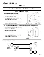 Предварительный просмотр 1 страницы Aiphone MK-DGV Installation Instructions