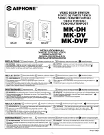 Aiphone MK-DH Installation Manual preview