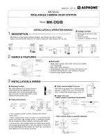 Preview for 1 page of Aiphone MK-DS Installation And Operation Manual