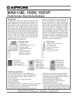 Aiphone MKS-1GD Specifications preview