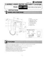 Aiphone MY-1BD Instructions предпросмотр