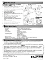 Preview for 2 page of Aiphone MY-CB User Manual